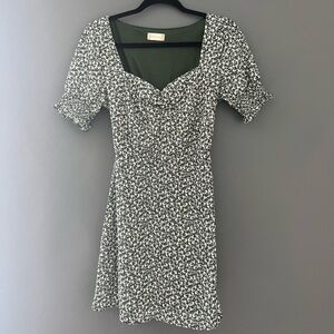 Altar'd State Medium Green Floral Dress